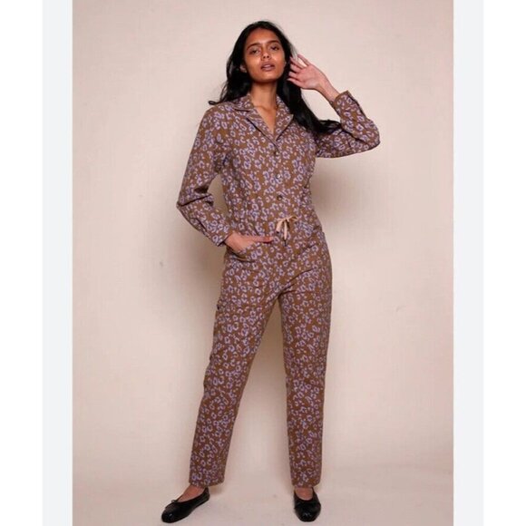 Rachel Antonoff Brown Leopard Print Jumpsuit - Picture 8 of 8